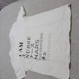 RARE FIGS I Am A Nurse Men's Shirt White M